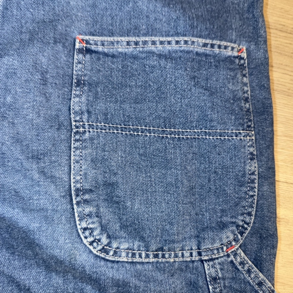 Vintage Dickies Denim Overalls‎ Men's XL Est. Blue Bib Workwear - Picture 6 of 8